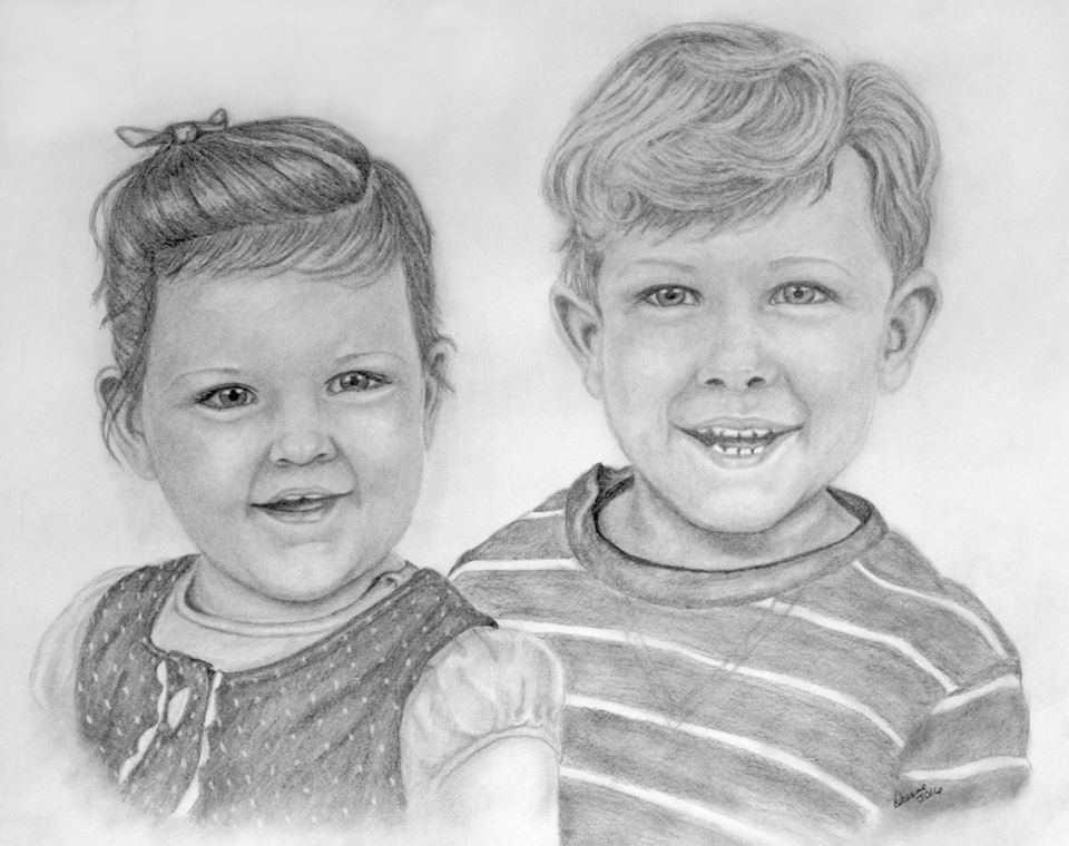 Childrens Pencil Portrait